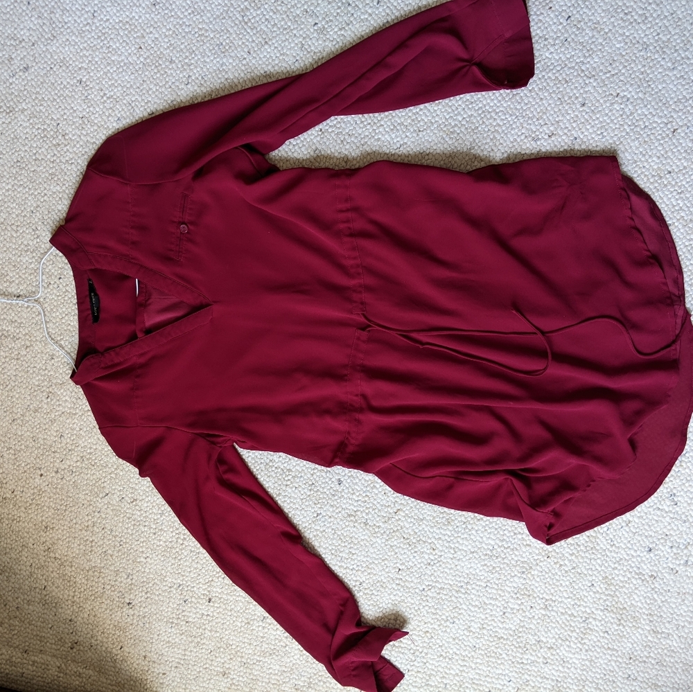 Red business tunic